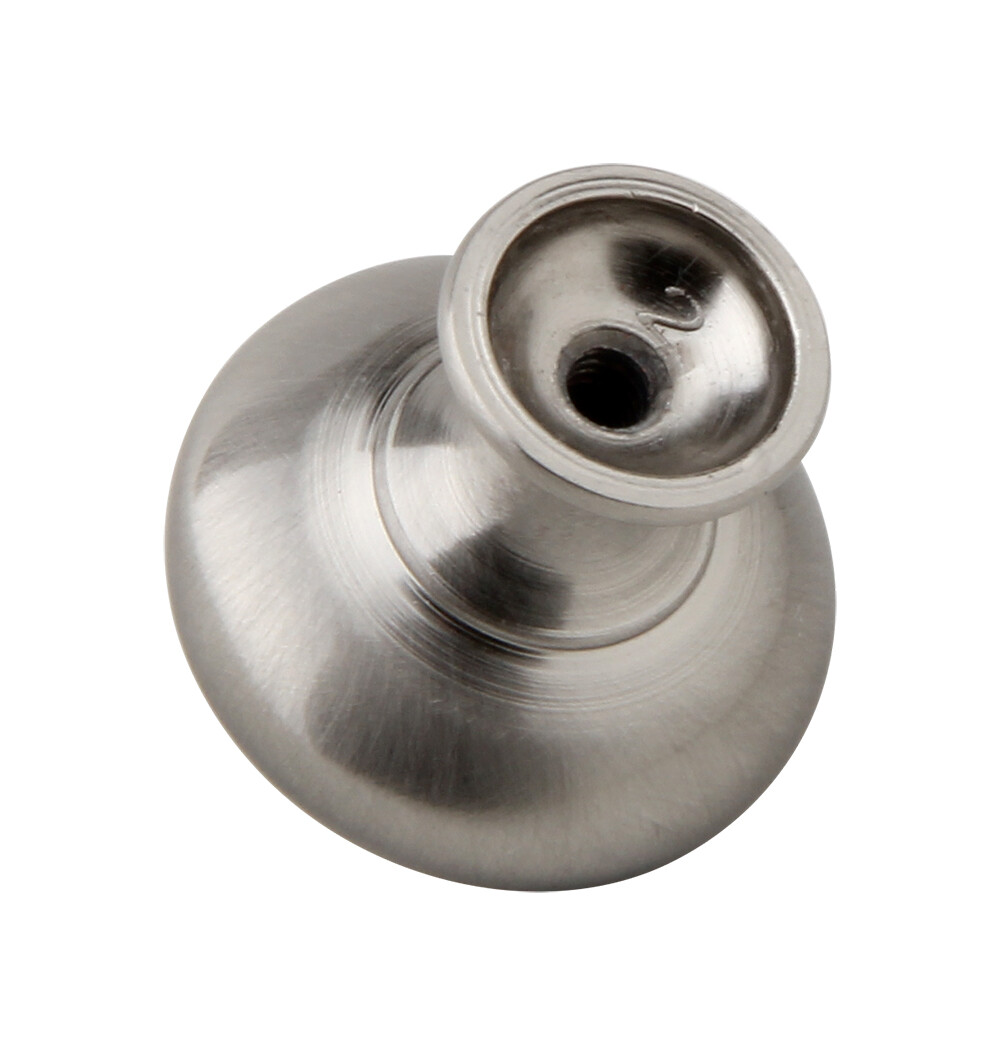 Silverline Brushed Satin Nickel Cabinet Hardware Round Knobs 50P