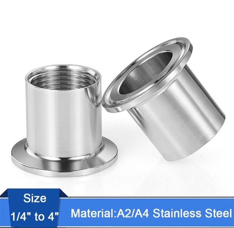 Sanitary Female Threaded Pipe Fitting Tri Clamp Adapte Connector A2/A4 Stainless