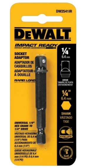DeWalt DW2541IR 1/4-Inch To 1/4-Inch Impact Ready Socket Adaptors