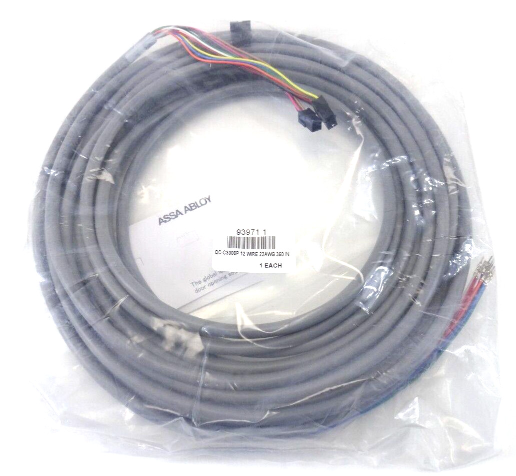 Assa Abloy Harness QC-C3000P 12 Wire 22AWG 360 IN 93971 1 BRAND NEW in BAG