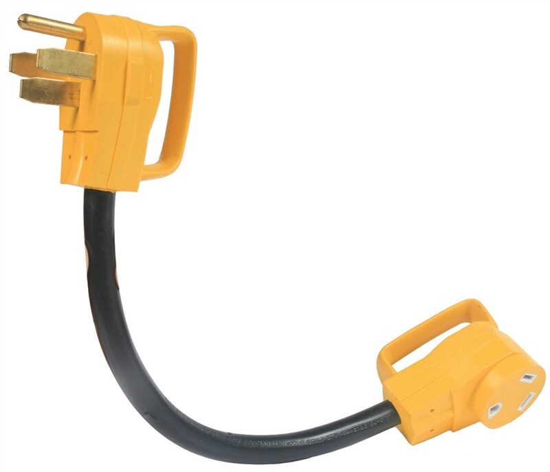 NEW CAMCO 55173 18 RV POWERGRIP DOGBONE ELECTRICAL ADAPTER 50A 30A