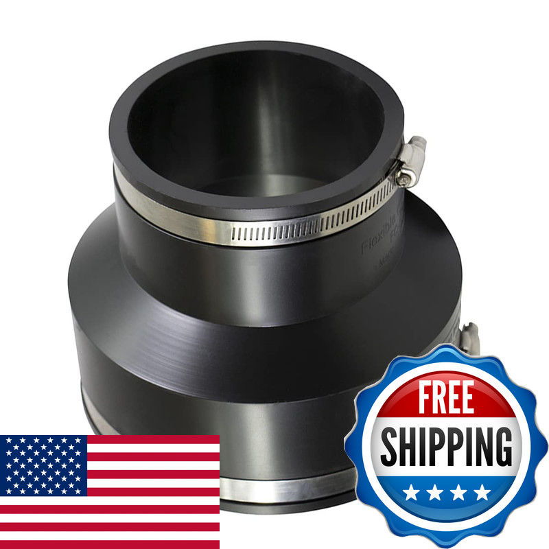 Supplygiant Supply Giant 6I5I Flexible Pvc Reducing Coupling Stainless Steel
