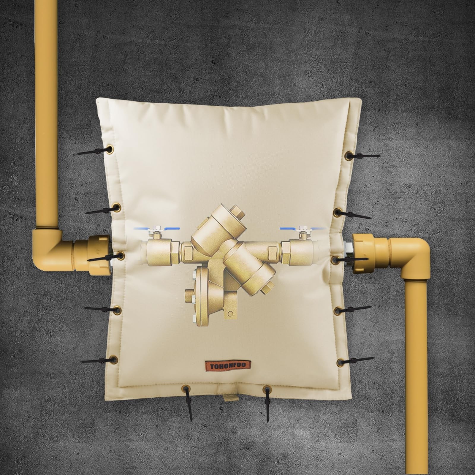 Tohonfoo 3-Way Opening Backflow Preventer Pipe Insulation 5F – Valve