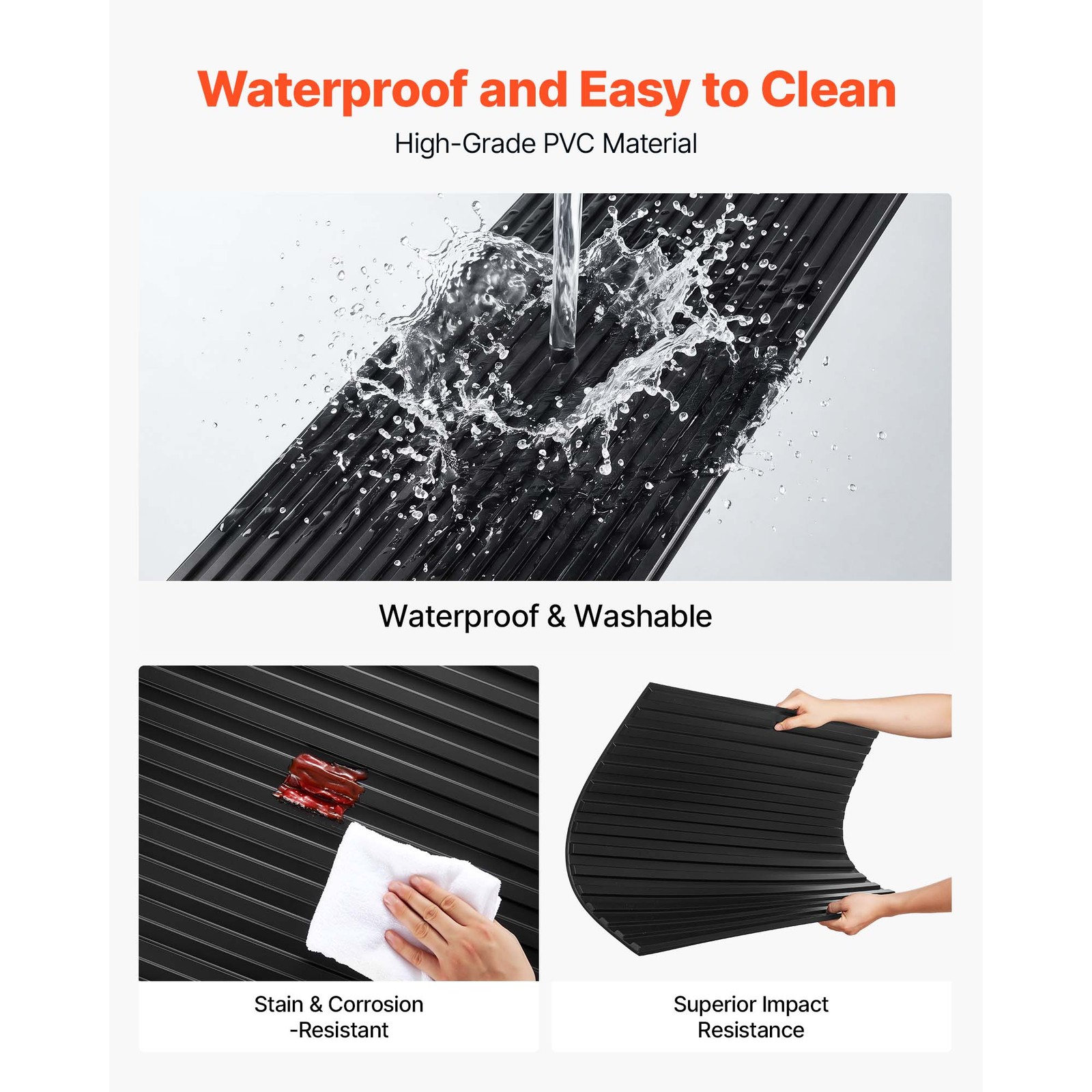 Uimoso 24 x 48 in PVC Ceiling Tiles 12-Pack 3D Black Linear Panels for Interiors