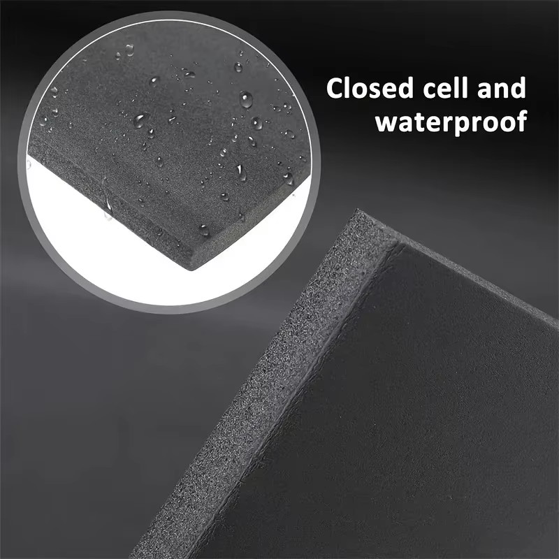 Self-Adhesive Rubber Foam Roll Versatile Soundproofing Insulation Easy-Cut for D