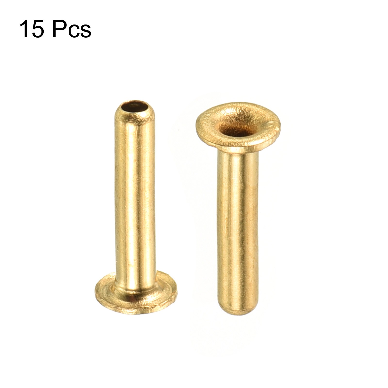 15pcs 2mm Tube Brass Compression Insert Tube Support Compression Sleeve Fitting