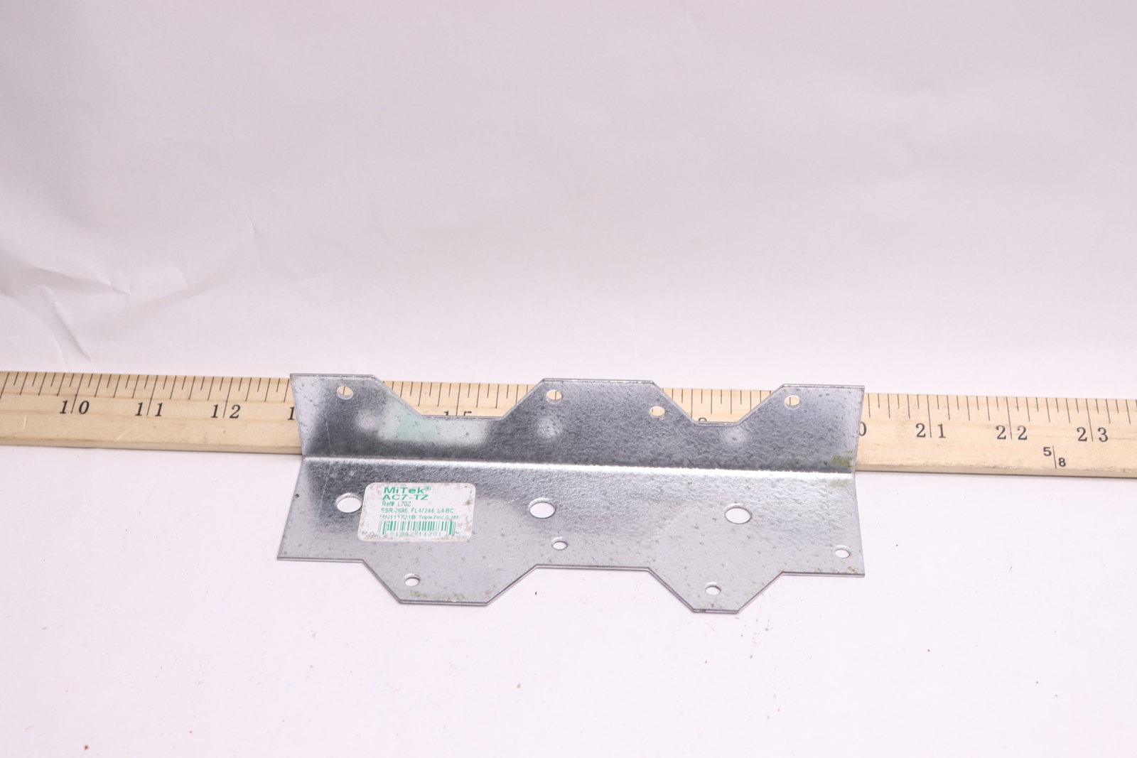 Mitek Angle Clip G185 Triple Zinc Galvanized 7″ AC7-TZ