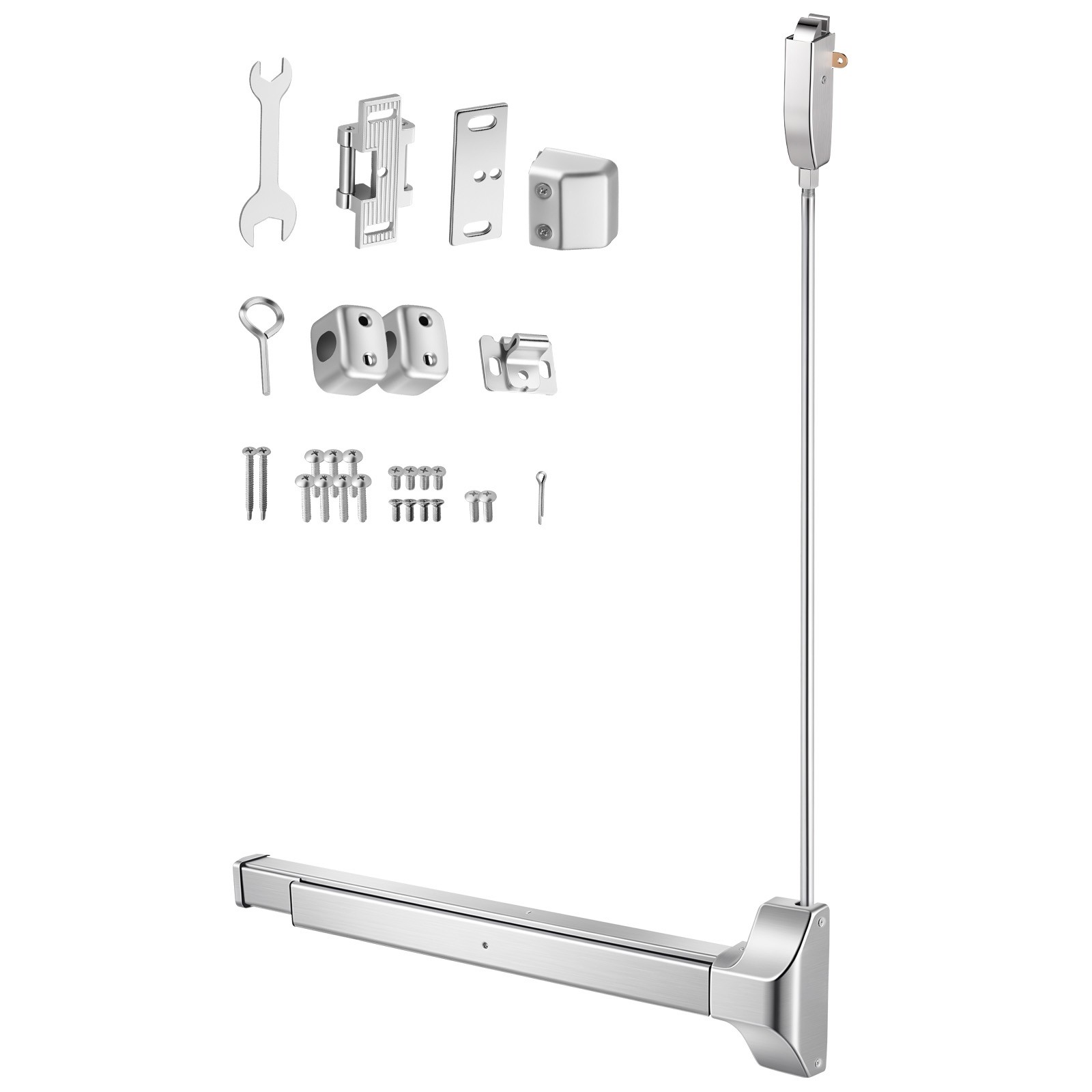 Uimoso Push Bar Panic Exit Device for Doors, 28″ Vertical Top Rod