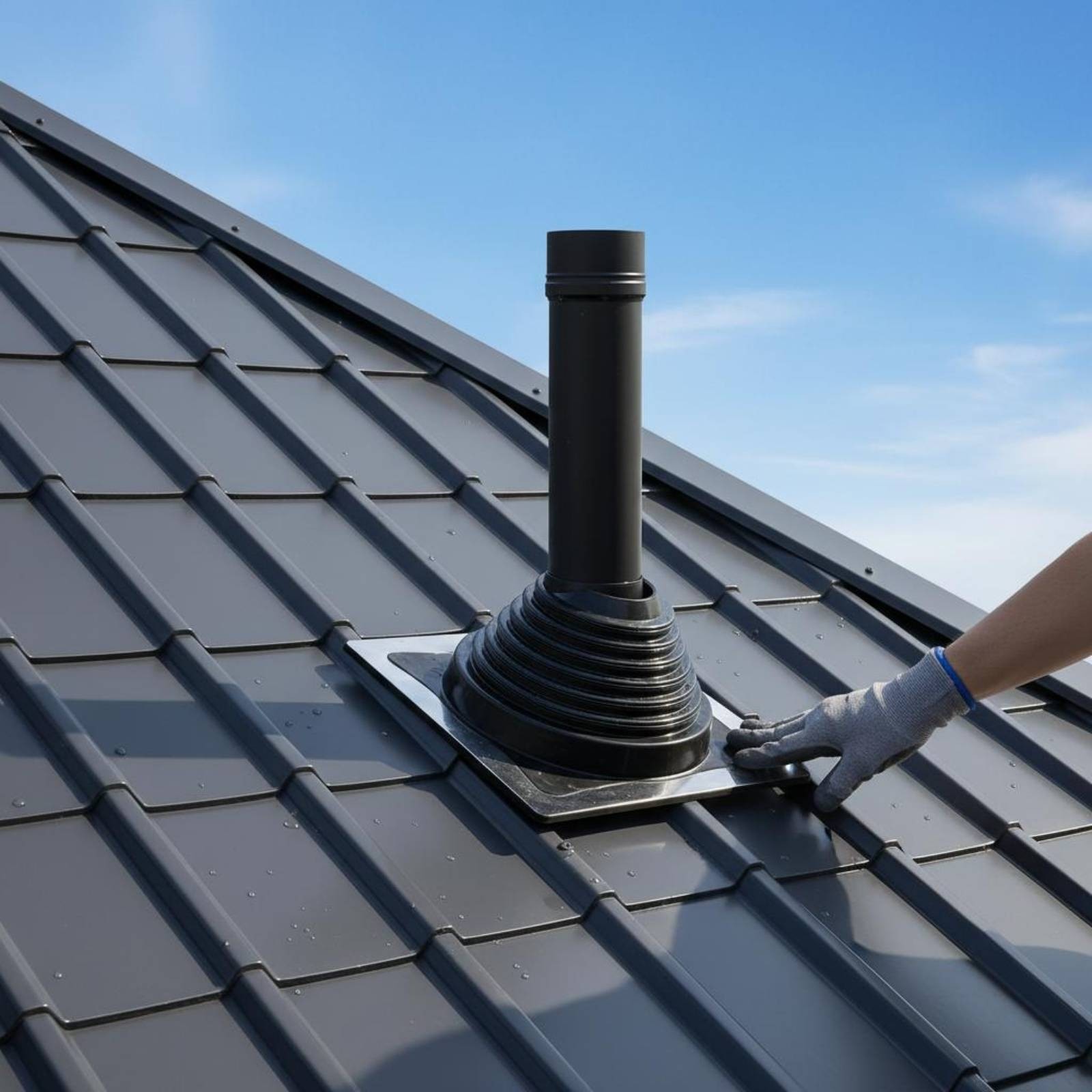 Roof Pipe Flashing Stepped Cone Building Hardware Easy Installation