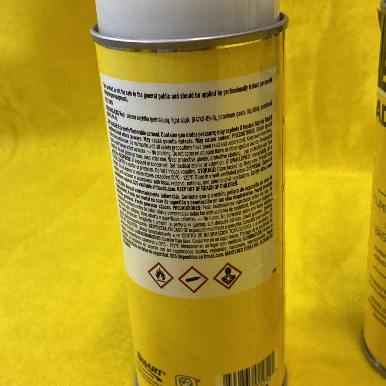 ADHESIVE REMOVER SMART ( SMT 3945 ) 2 Spray Cans W/ 12oz. **FREE SHIPPING **