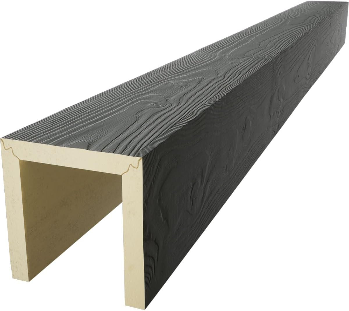 Timberthane 4x4x96″ Sandblasted Faux Wood Beam in Slate Finish
