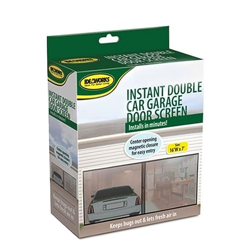 Insta-Screen Double Garage Door Screen – 16′ x 7′ Mesh