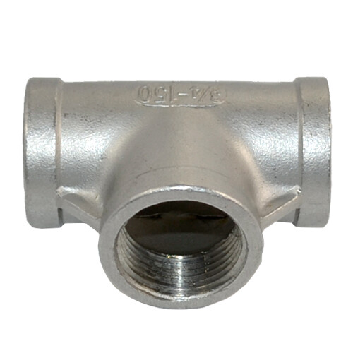 3/4″ 3/4 inch NPT Tee T 3 way Female Thread Pipe Fitting Stainless Steel SS 304
