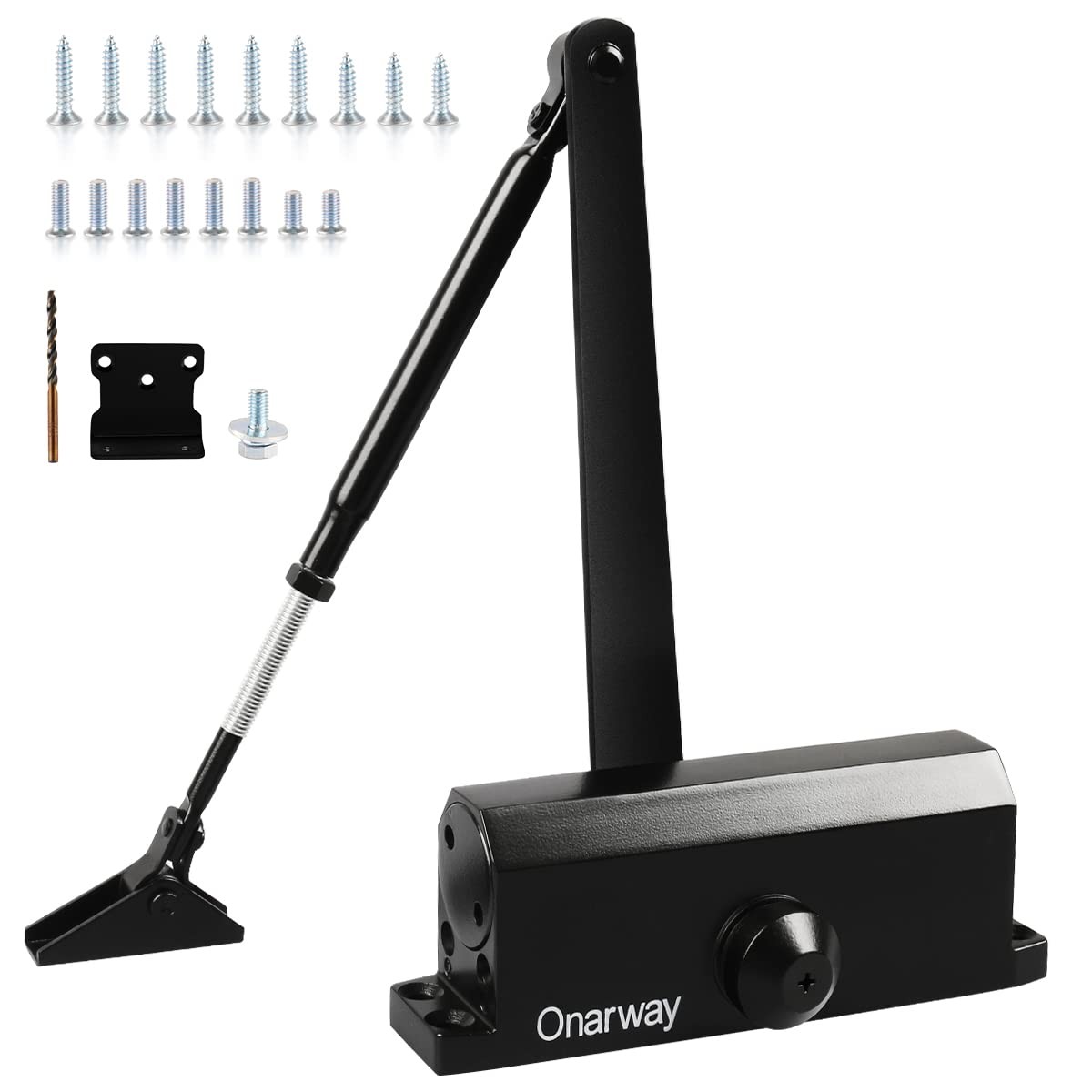 Onarway Adjustable Automatic Size 3 Spring Hydraulic Door Closer/Closure Aluminu