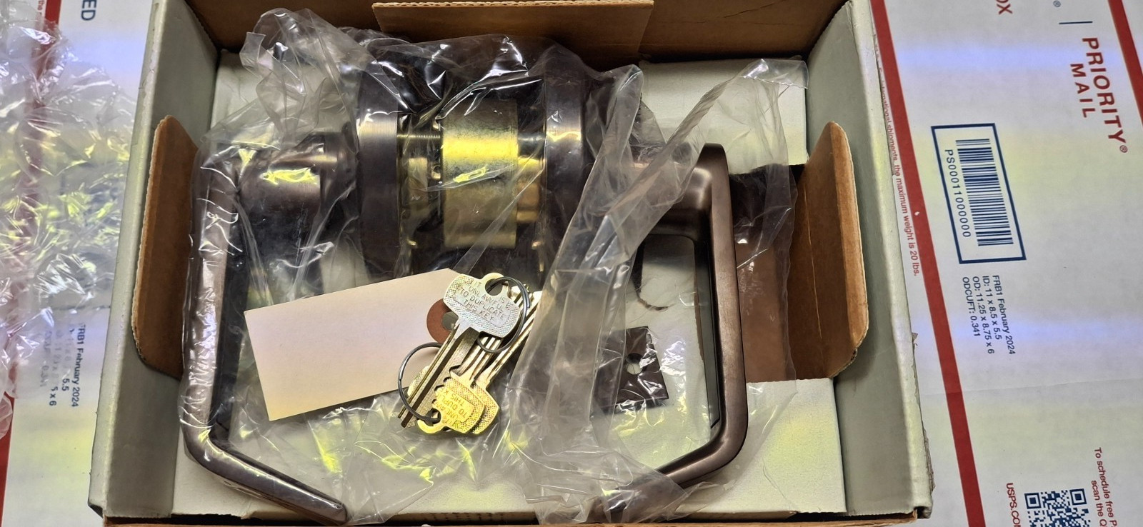 Arrow / M Series I.C. Entry Lever Lock 613 10B Finish Latch284 Strike306 NIB