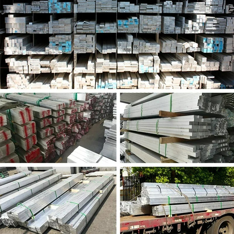 Aluminum Bar Thickness 8mm Width 8-80mm Length 300 500mm Flat Bar plate 5 – 15