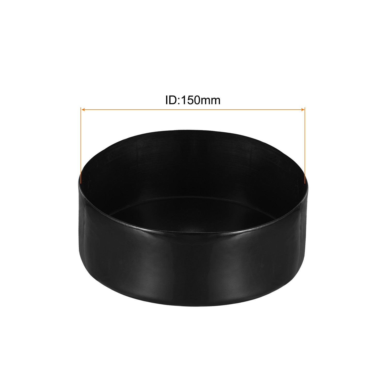Black 150mm Rubber End Caps Round Vinyl Plug Insert Rubber Flexible