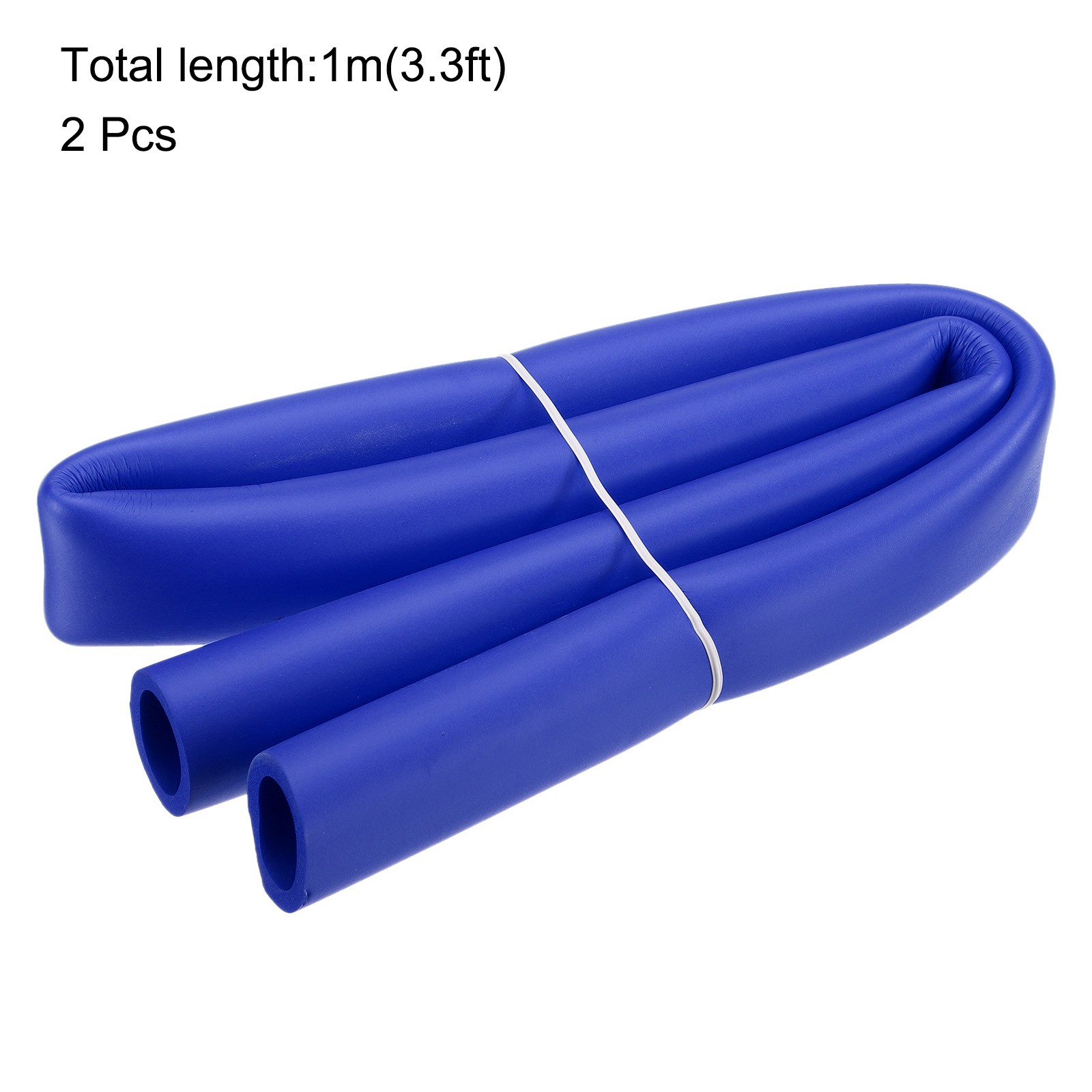 2pcs 3.3ft Foam Pipe Insulation Tube 28mm ID 1 1/2 inch(37mm) OD, Blue