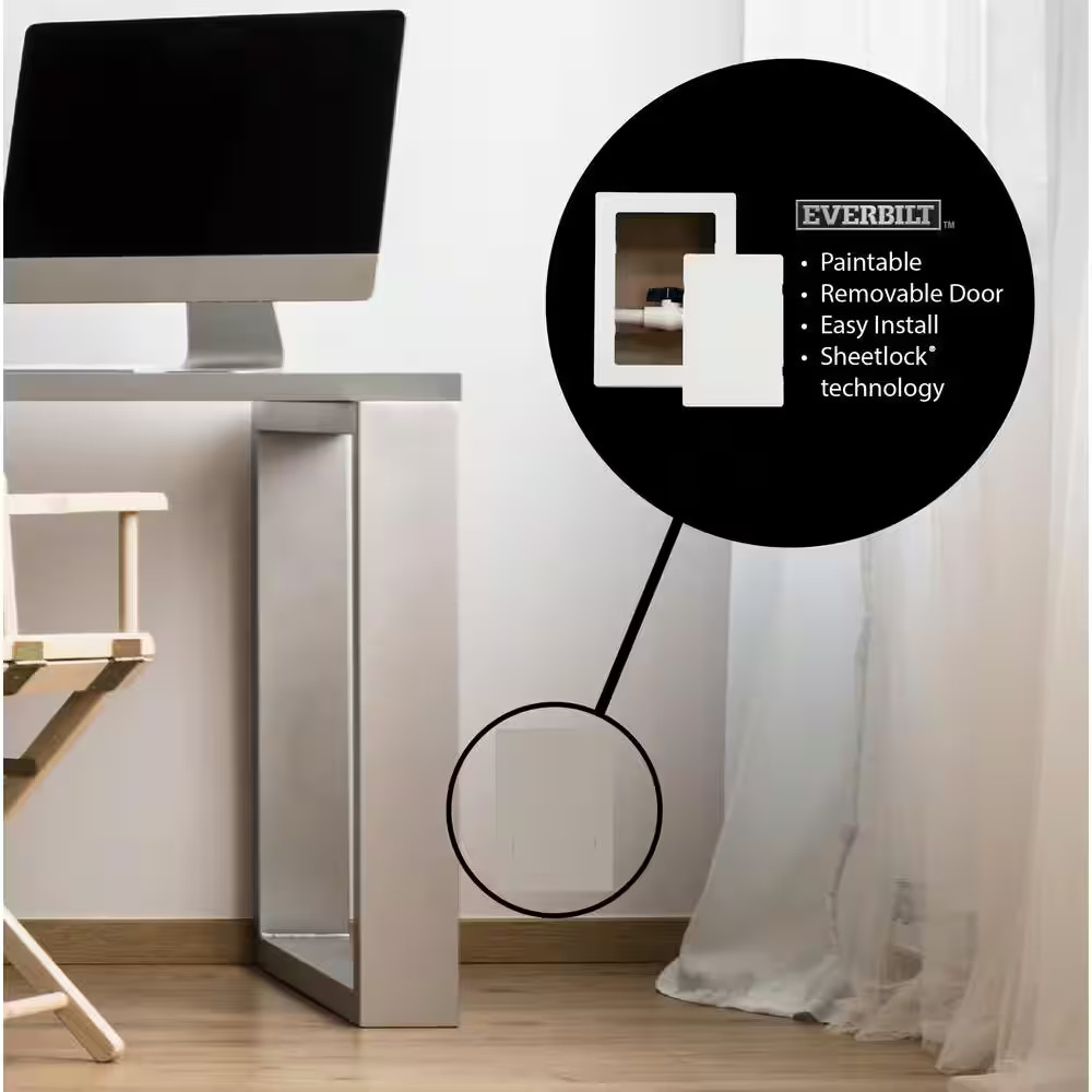 Access Panel Door Wall Ceiling 6×9 Inch Plastic Removable Paintable White Frame