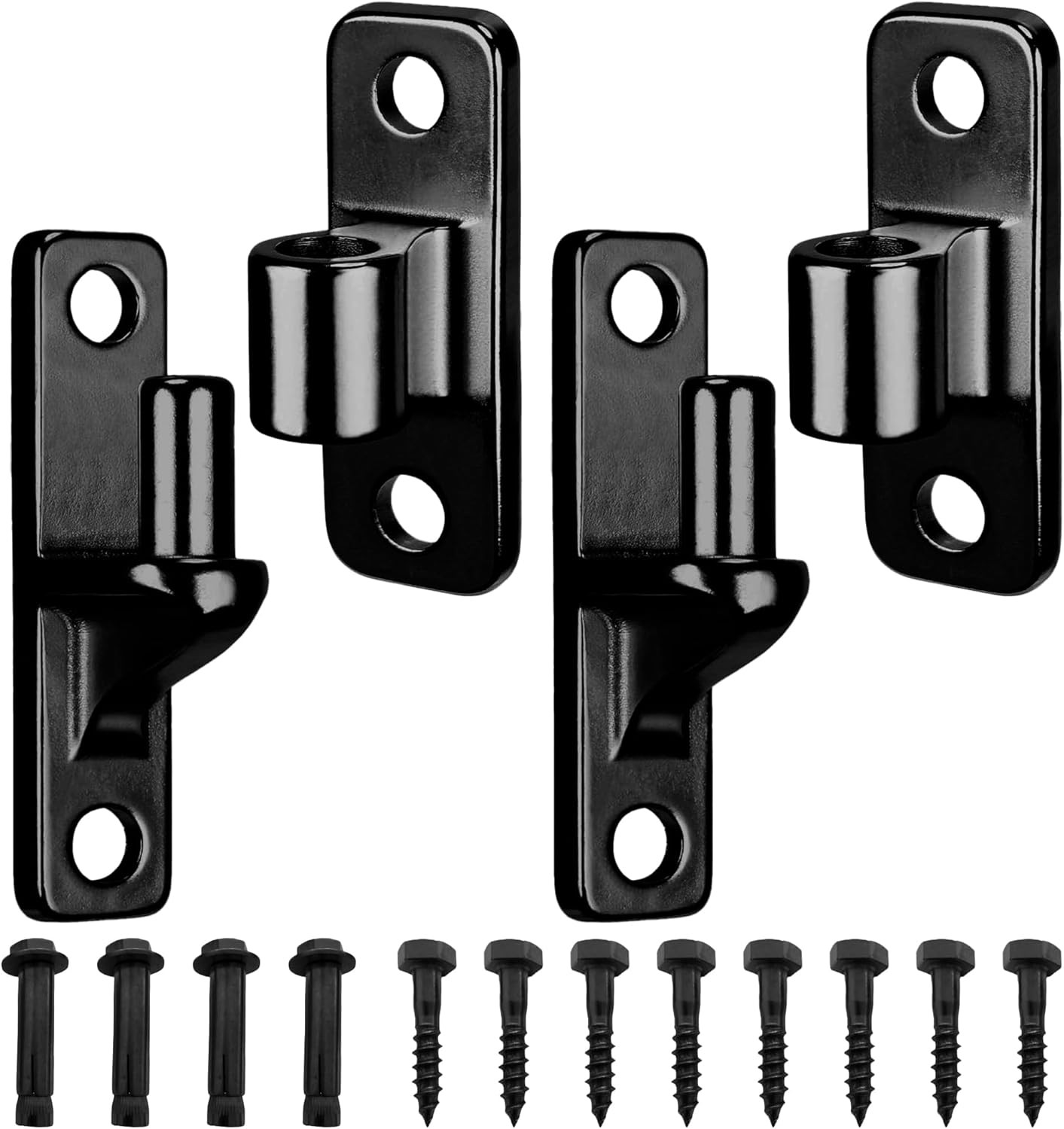 304 Stainless Steel Gate Hinges with Screws, 2 Pack Wall Mount Gate Hinge for…