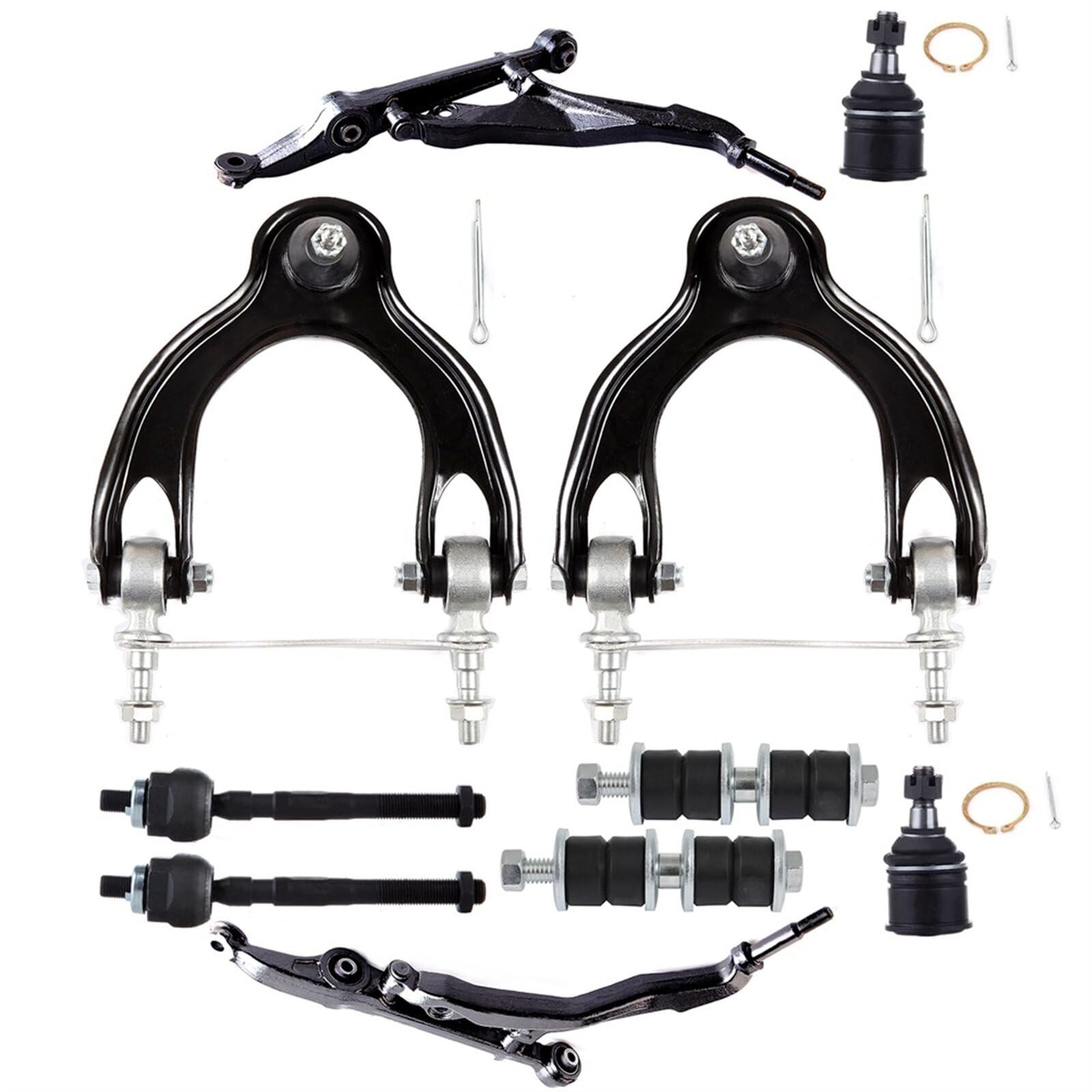 10pc Control Arms Tie Rod Sway Bar Link Ball Joint For Acura Integra 94-01