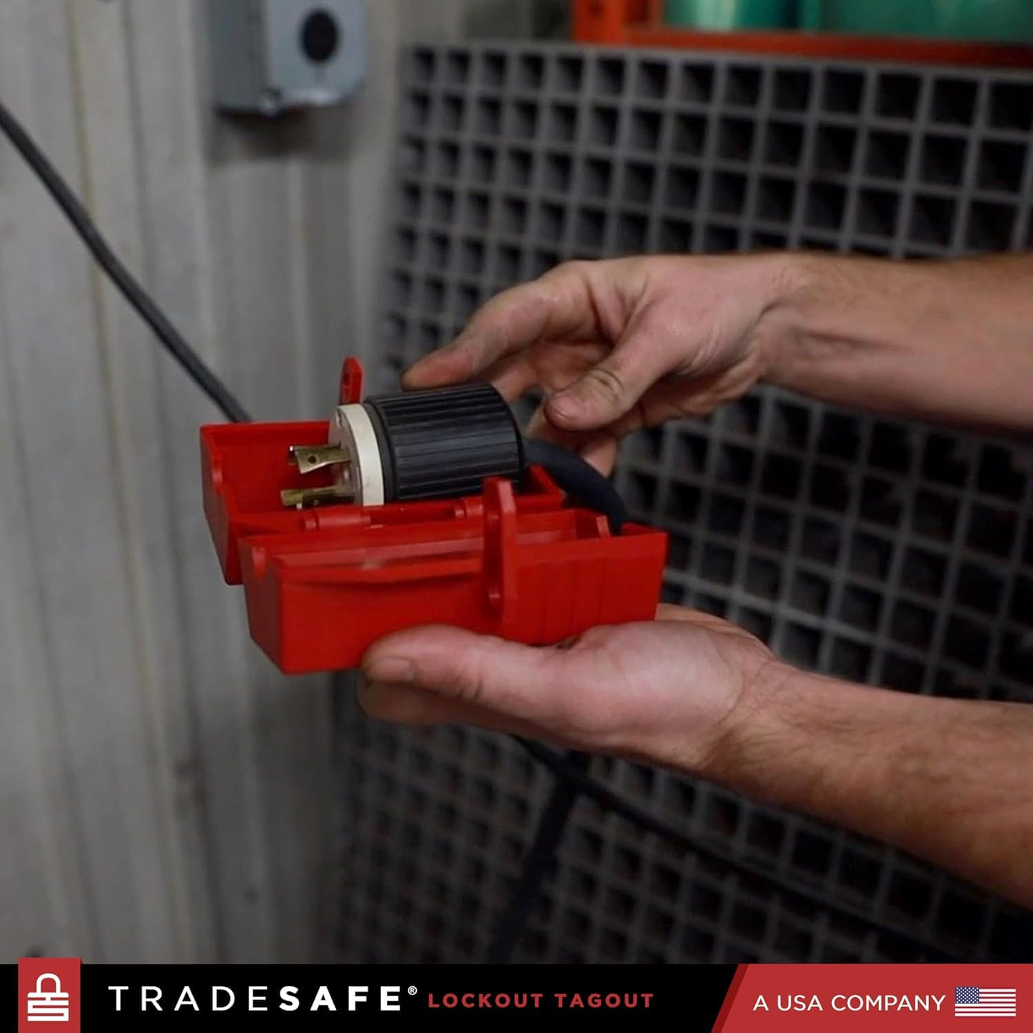 Electrical Lockout Tagout Kit LOTO Locks Hasps Breaker Plug Lockout Tags Red
