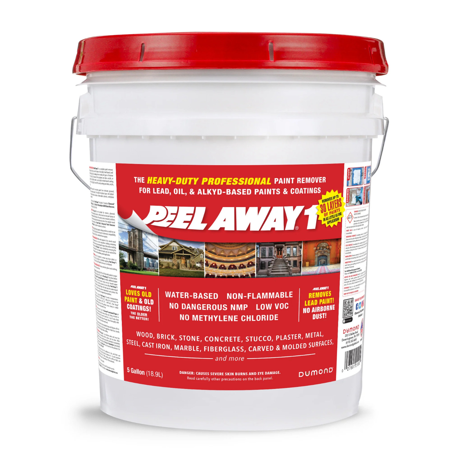 Dumond Peel Away 1, Heavy Duty Paint Remover – 5 Gallon Pail
