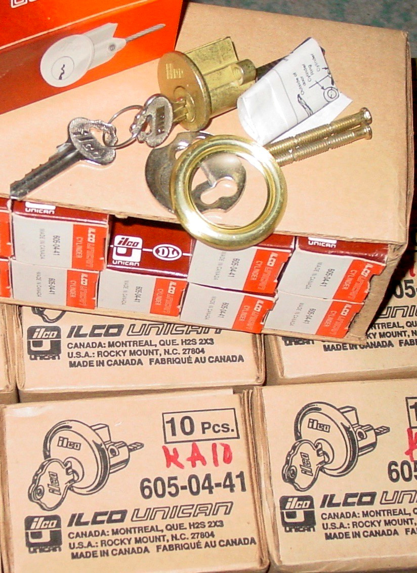 50 Rim Lock Cylinders Keyed Locks Locksmith Supply 5 Vendor Boxes Lot NOS Parts