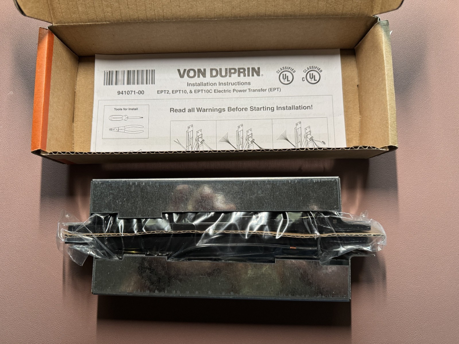 VON DUPRIN Allegion Power Transfer EPT 2 SP313 Brown 012011-39