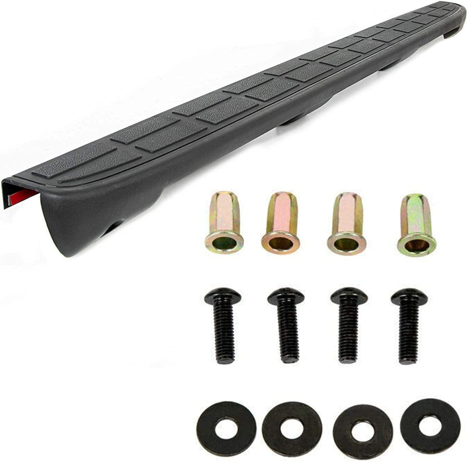 Tailgate Spoiler ABS Black Silver Textured GMC Chevy LUCK000291 15046605 RXY0511