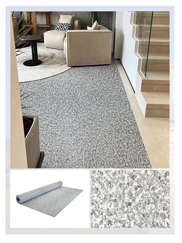 HT2103 Gray Terrazzo Vinyl Flooring Roll 16.4×3.28 ft 53.82 sq ft 2mm