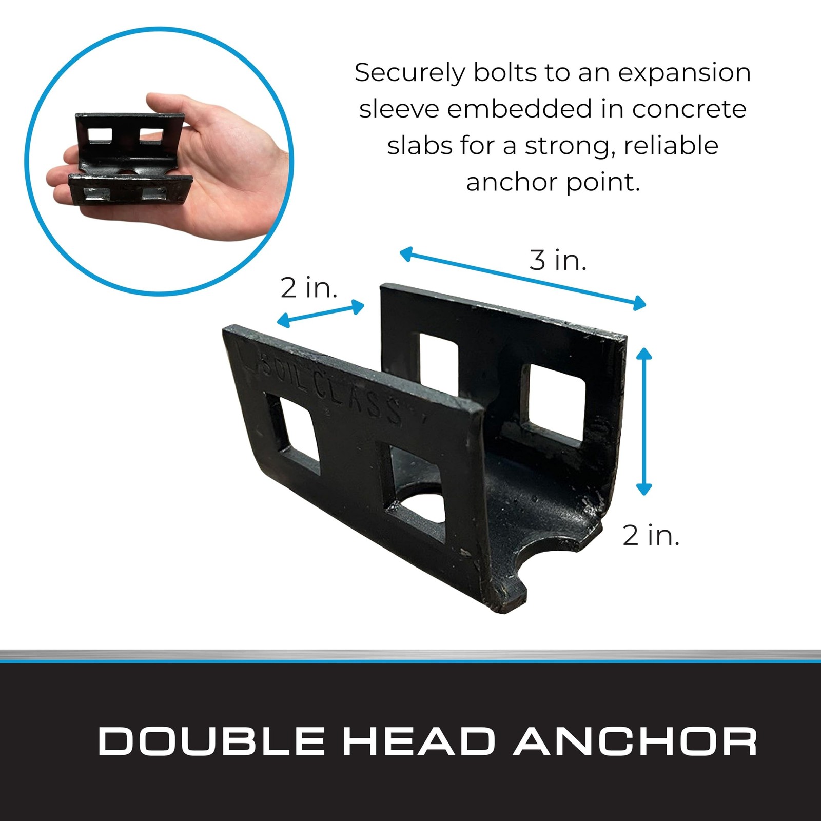 Tie Down Engineering Double Head Anchor – Heavy-Duty Concrete Expansion Bo
