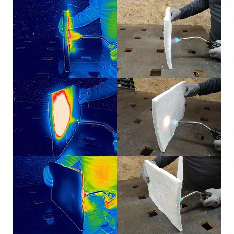 Ceramic Fiber Insulation Mat Fire Resistant Easy to cut For Boilers, Pizza Ovens