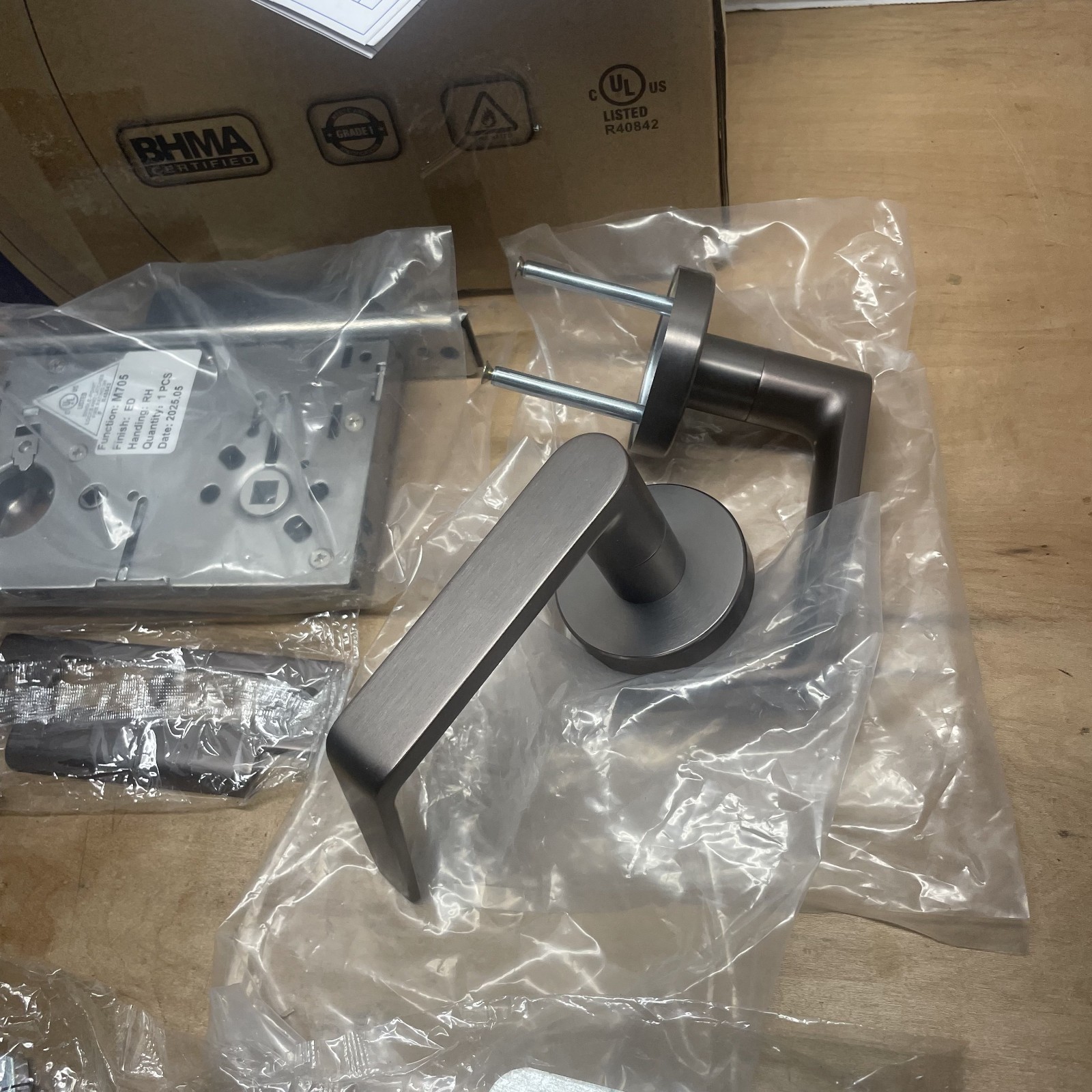 SUMBIN Commercial/Residential Mortise Lockset Heavy Duty Door Lever Lock Non-Han