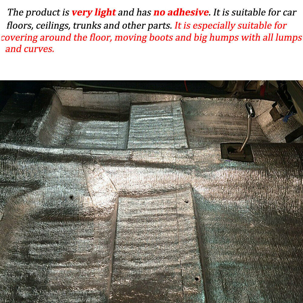 Modigt 80″x40″ Reflective Insulation Foam Heat Barrier Noise Proof Deadener Mat
