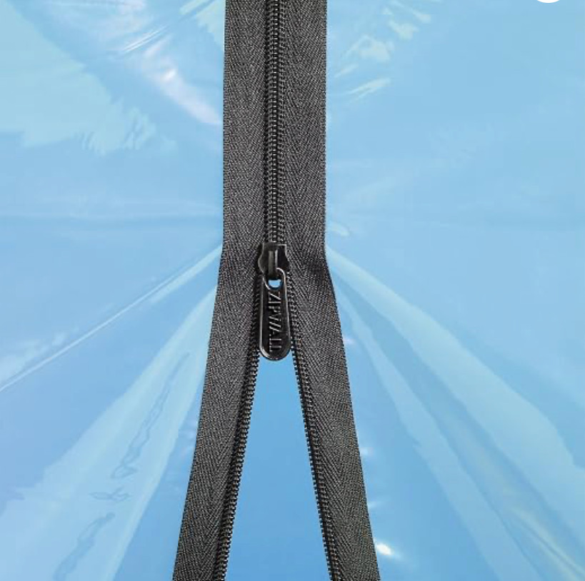 2 PACK ZipWall Standard Zipper for Dust Barriers AZ2 Black