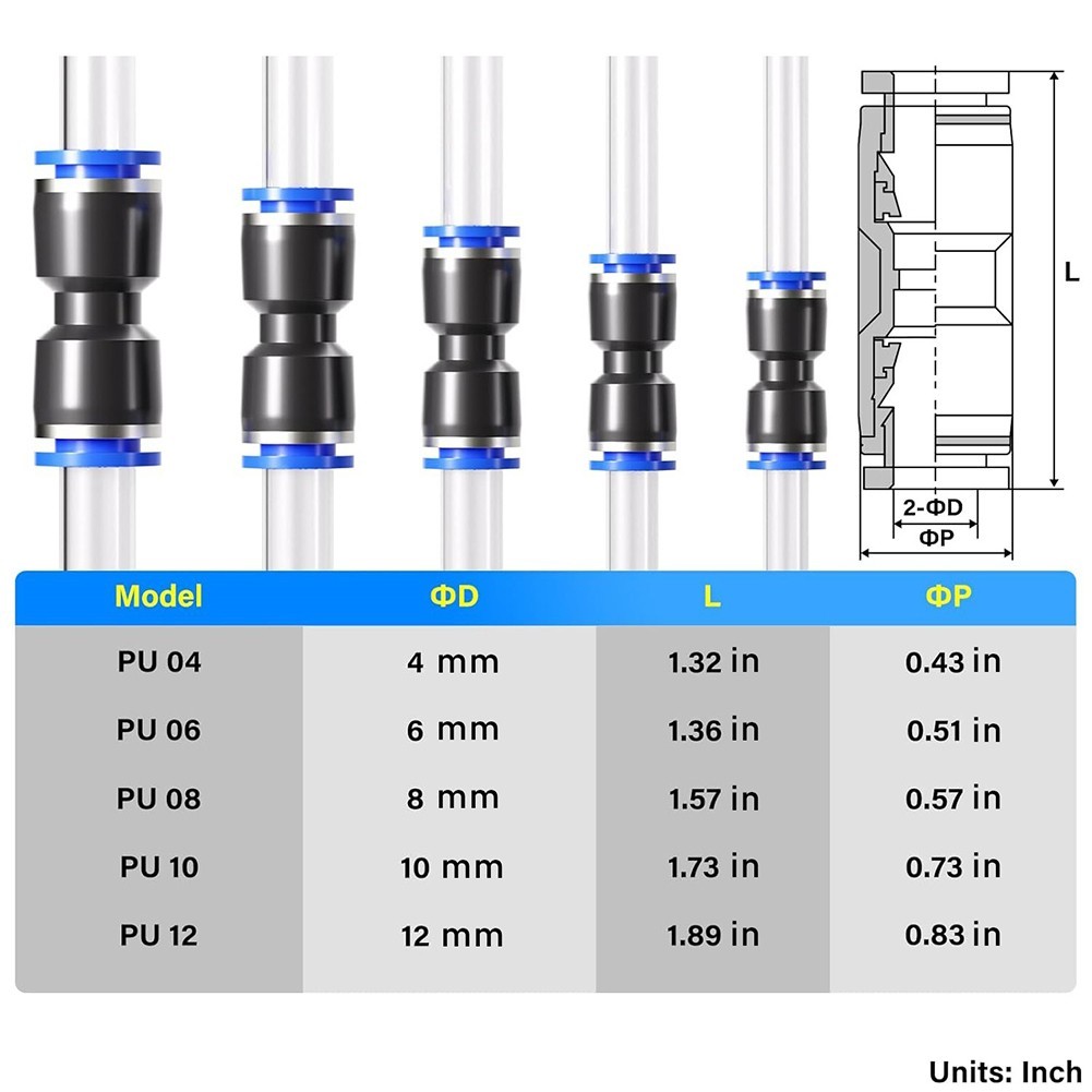 Innovative Design Pack of 80 Easy to Use Push Fit Connectors Available