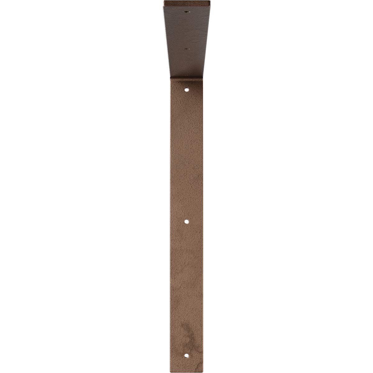 Ekena Millwork 2W X 18D X 18H Hamilton Steel Bracket Hammered Dark Bronze