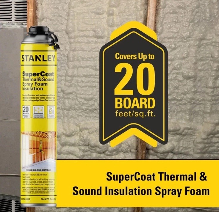 Stanley SuperCoat Thermal Sound Foam 27.1oz Closed Cell 2 Pack No Set Included