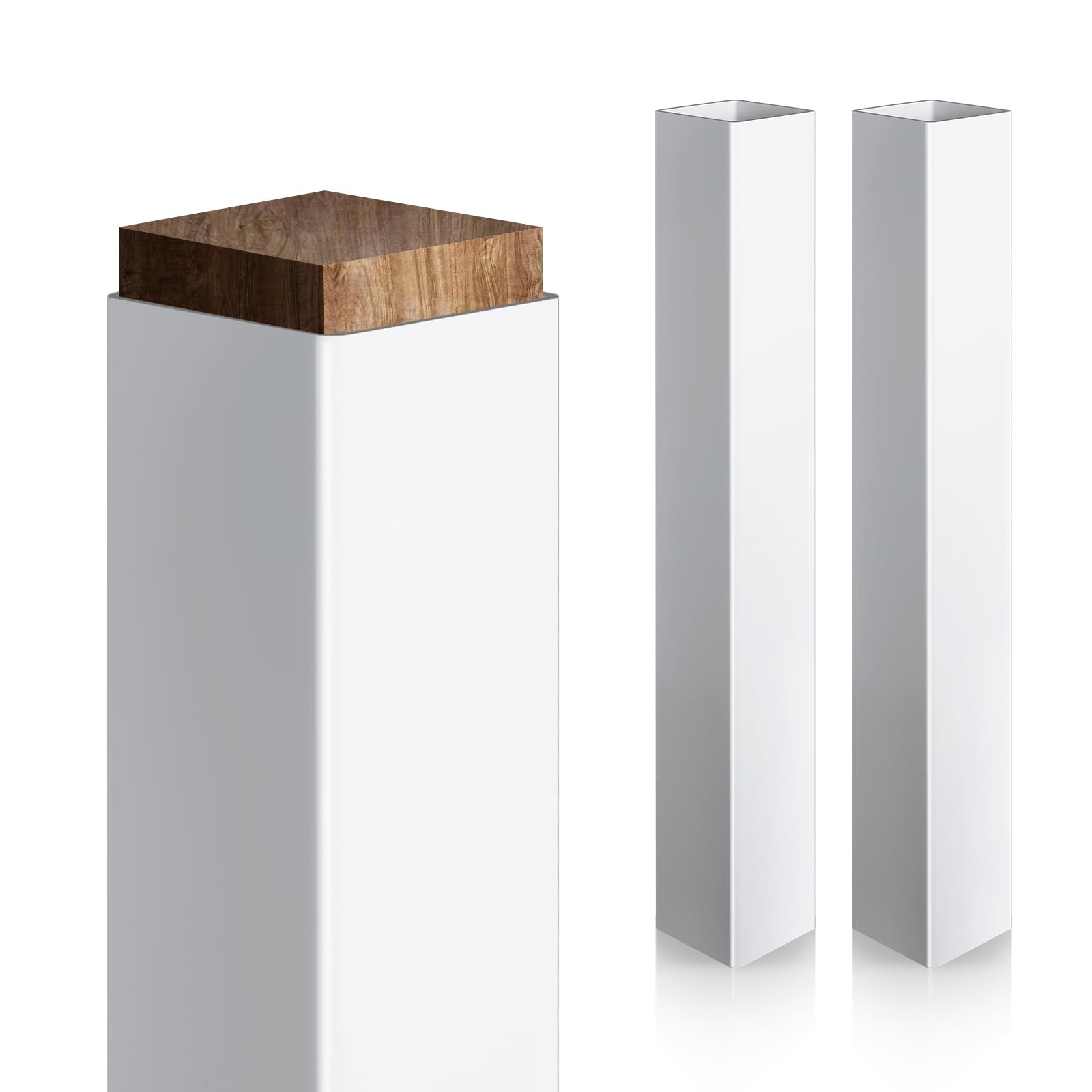 Thyle 2 Pcs 4 X 4 X 48 Inchesactual 3.5 X 3.5 Post Sleeve Vinyl Post Wrap Cover