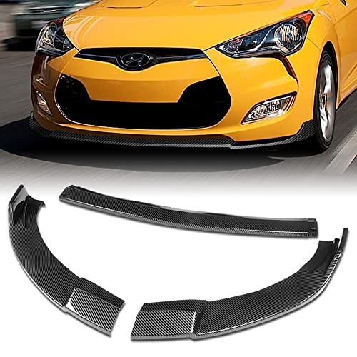 9pc Front Bumper Lip Side Skirt Kit for 2012-2017 Veloster Painted Carbon