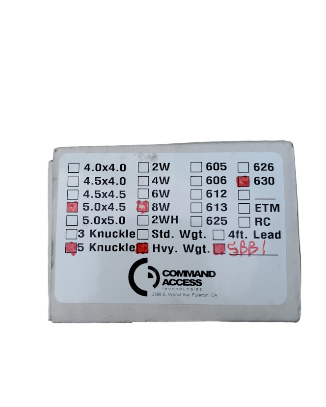 COMMAND ACCESS ELECTRIC HINGE MODEL: ETH8W, Please See Description