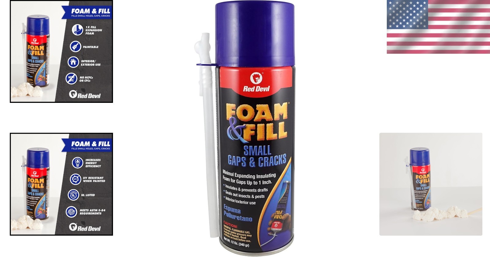 Fill Gaps & Cracks with 12 oz Expanding Polyurethane Foam – Sandable & Paintable