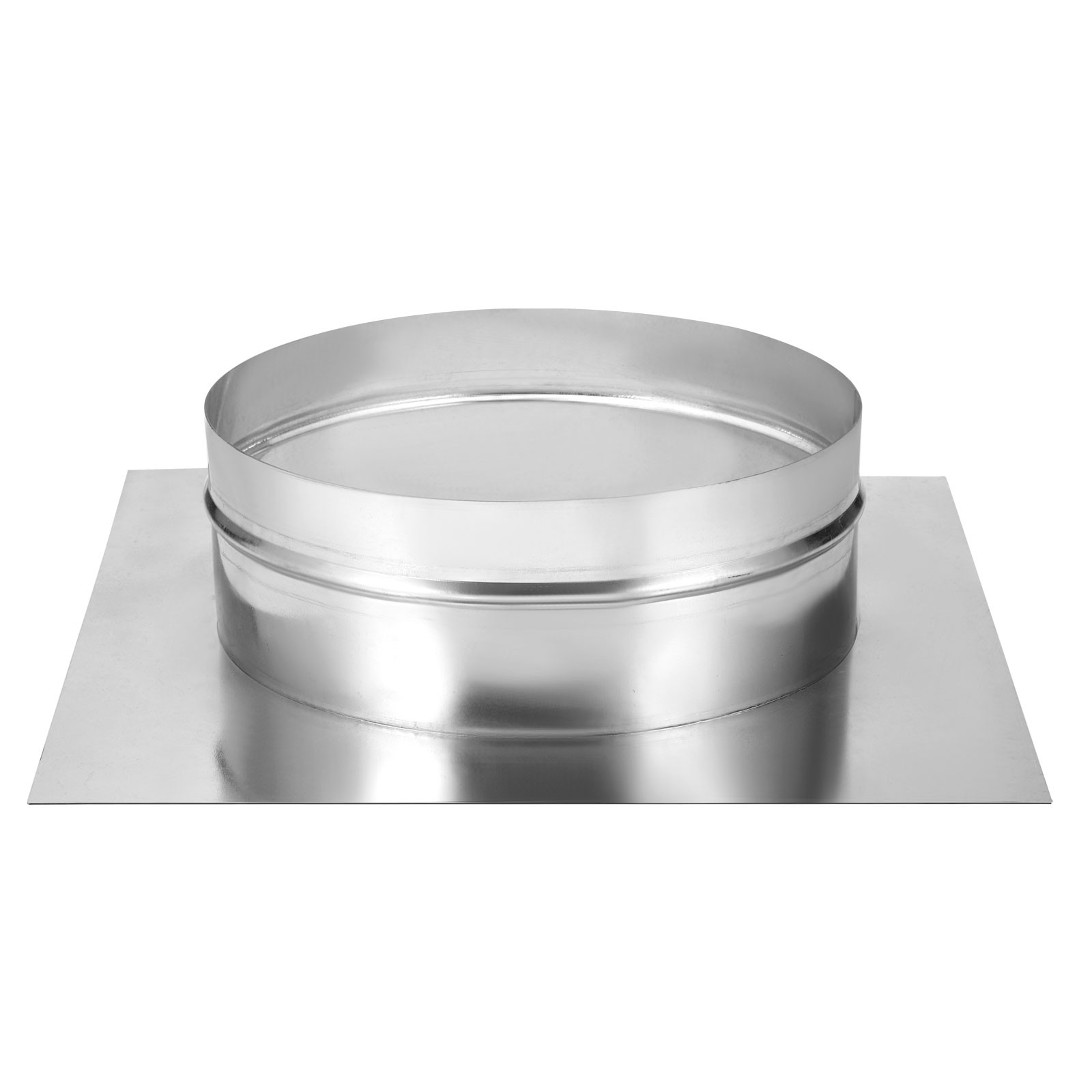 10″ Galvanized Steel Duct Connector Flange Air Ducting Mounting Plate,14″x14″