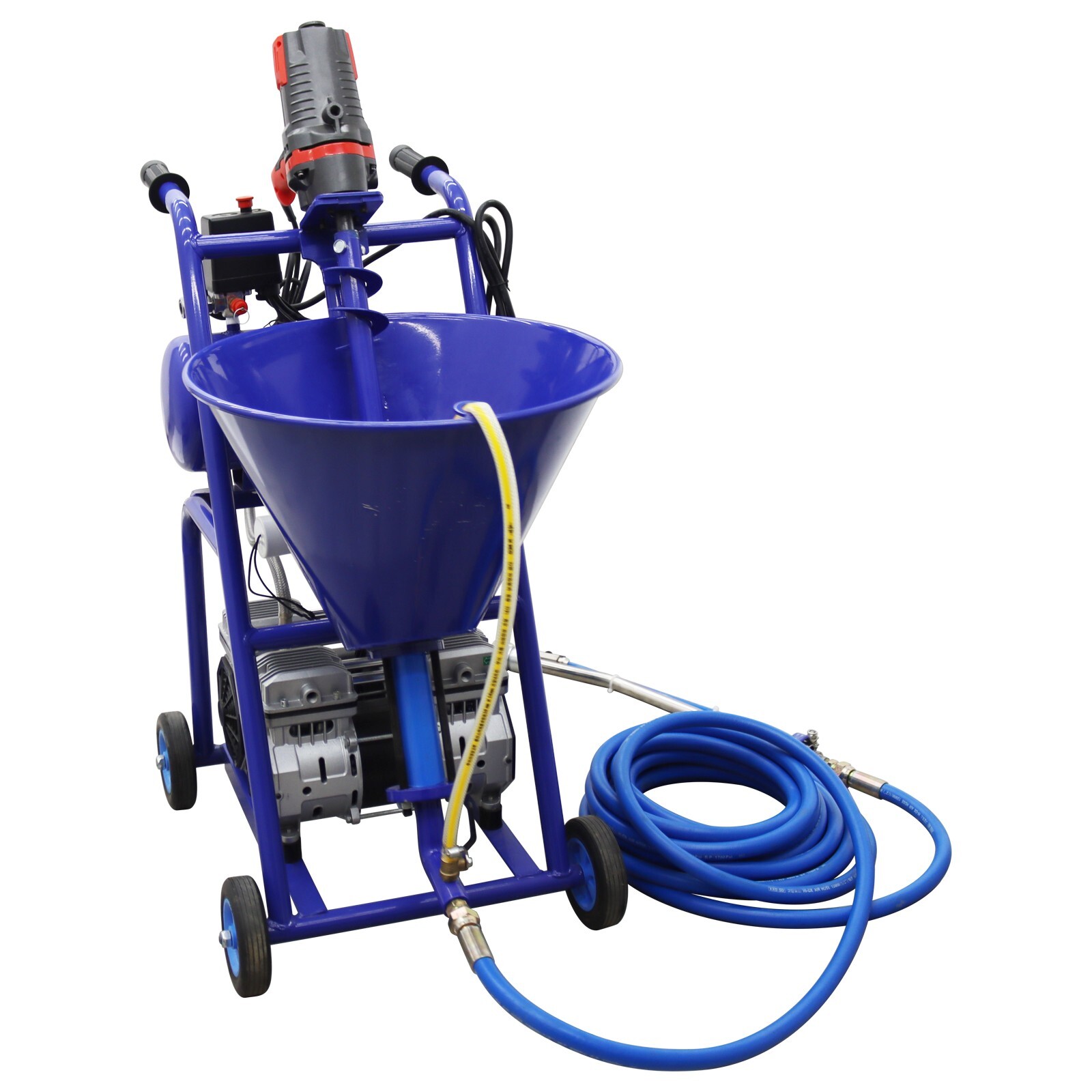 Polyurethane Foam Spray Machine Electric Putty Sprayer 50L Hopper 220V 1-10L/min