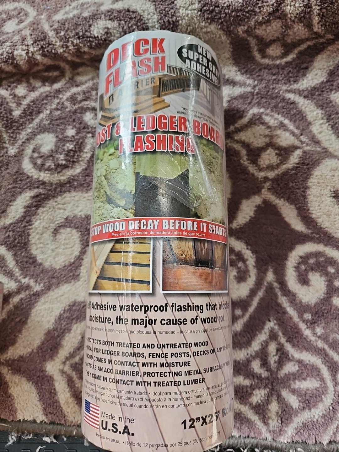 Cofair 12″ x 25′ Deck Flashing Barrier And Ledger Ford Flashing