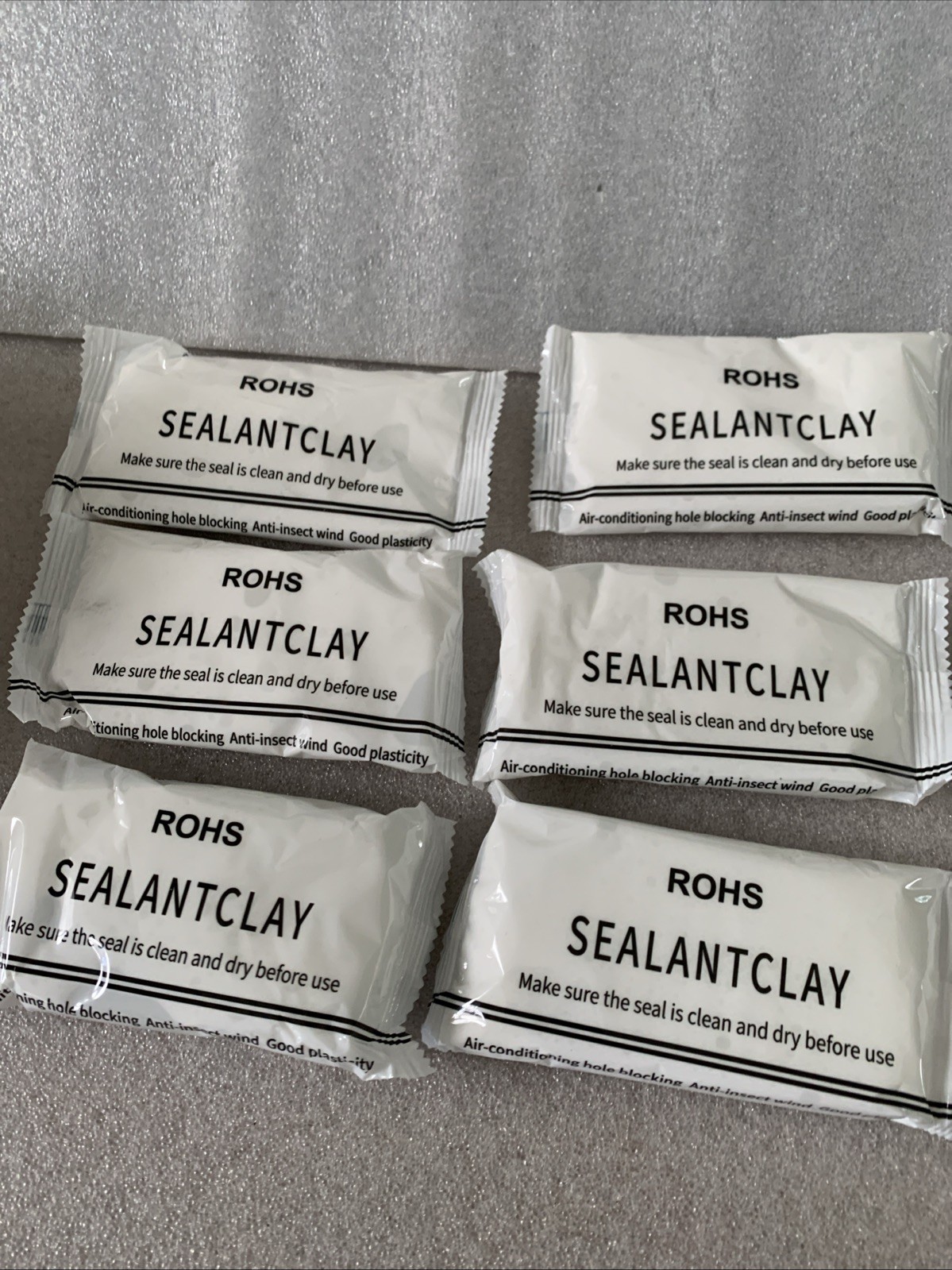 Pack of 6 White Seal Putty Waterproof Duct Seal Repair Sealing Clay, Quick Me…