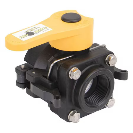 Banjo Dm150d Manual 2-Way Ball Valve, Npt, Polypro