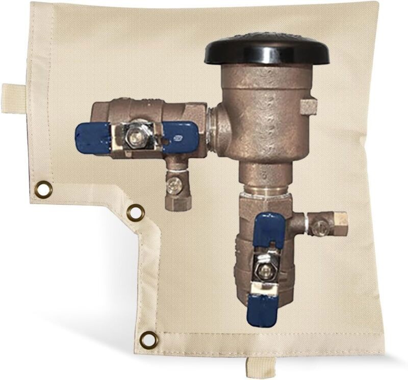 Backflow Preventer Pipe Insulated Cover for Outdoor Winter Freeze Protection