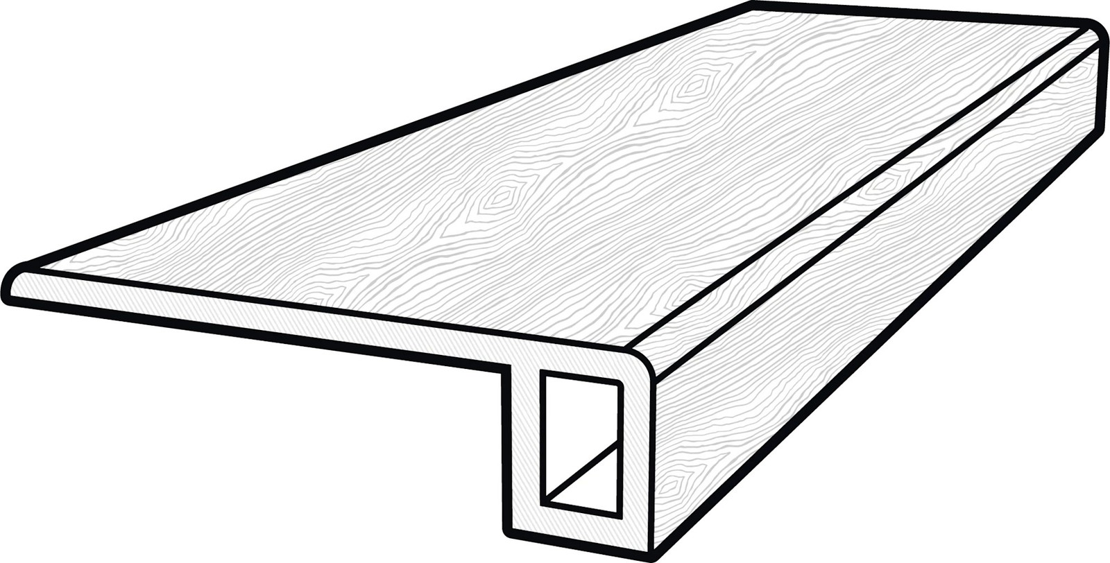 COREtec CR500-B19CT 94″ x 2″ Vinyl Floating or Glue Down End – Wood